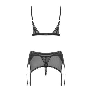 Ensemble porte-jarretelles sexy noir